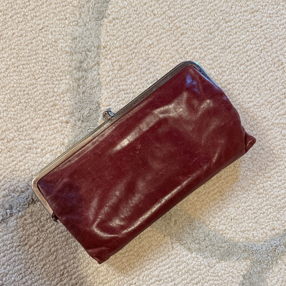 Hobo Burgundy Clutch/Wallet